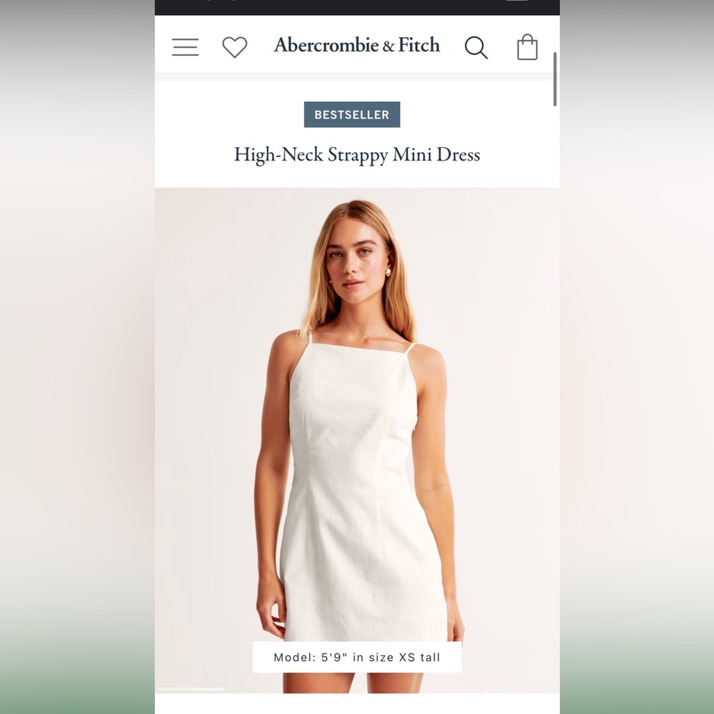 High Neck Mini Dress